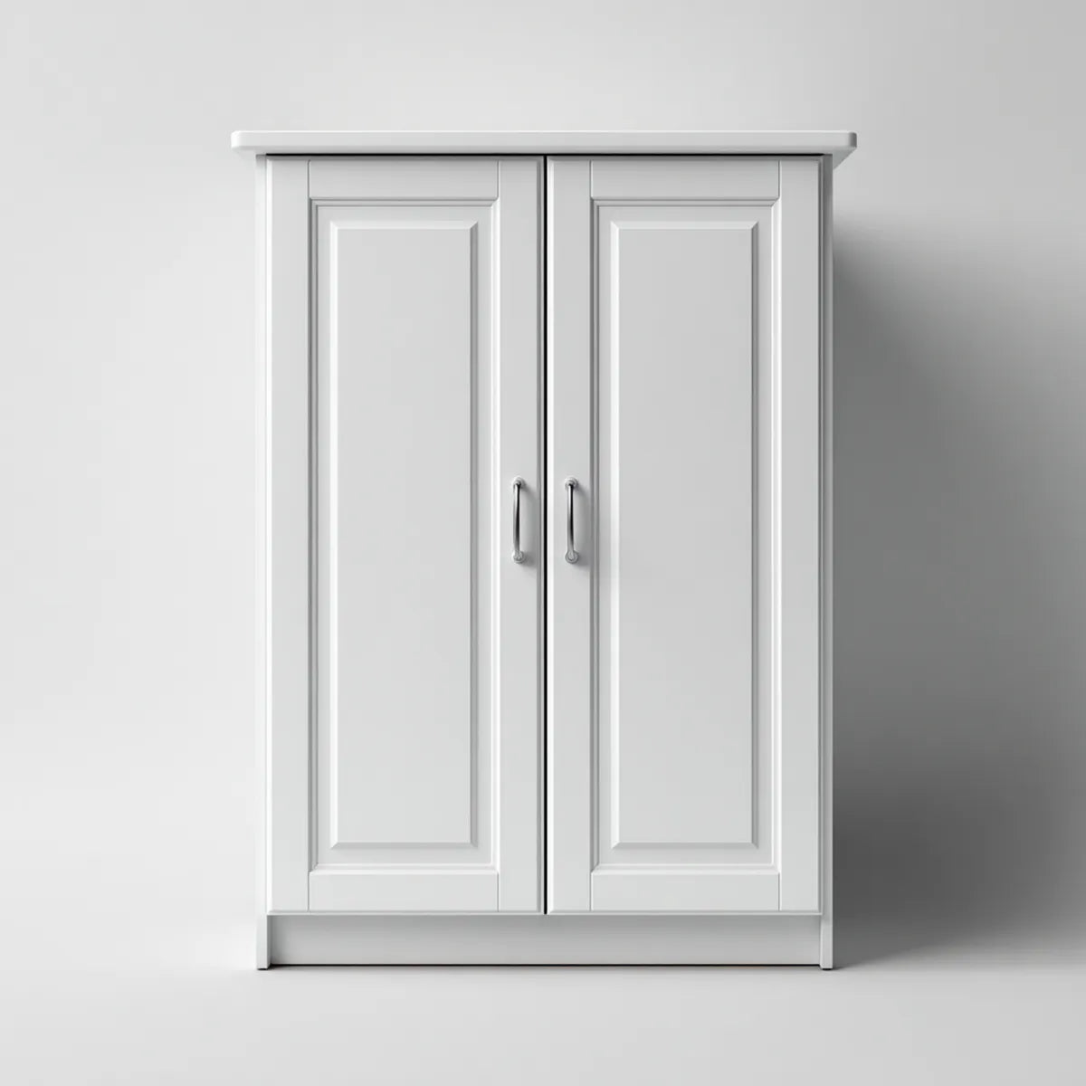 Kleiderschrank Weiß 2-türig 100 x 52 x 190 cm MDF Rechteckig