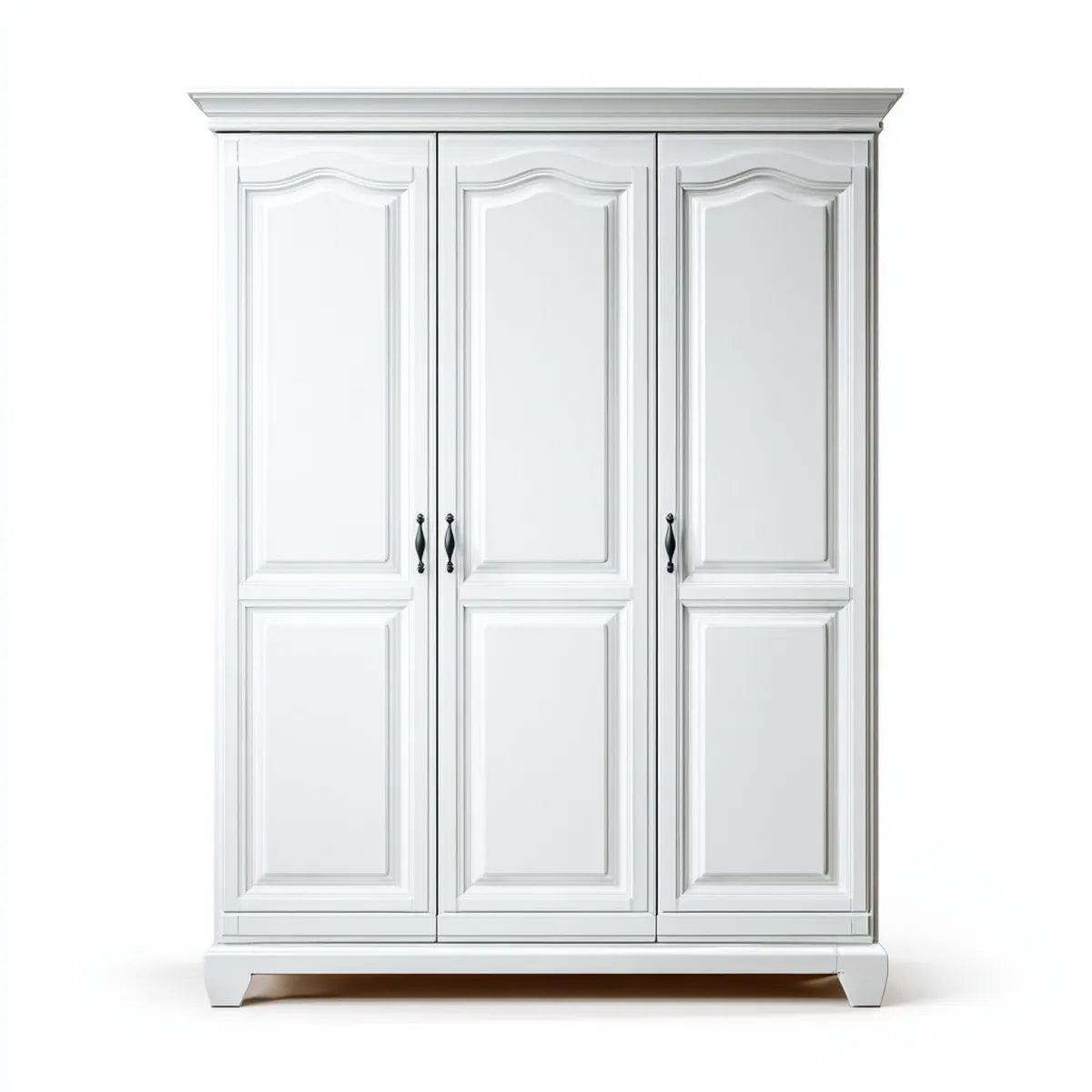 Drehtürenschrank Weiß 3 Türen MDF rechteckig 180 x 60 x 210 cm